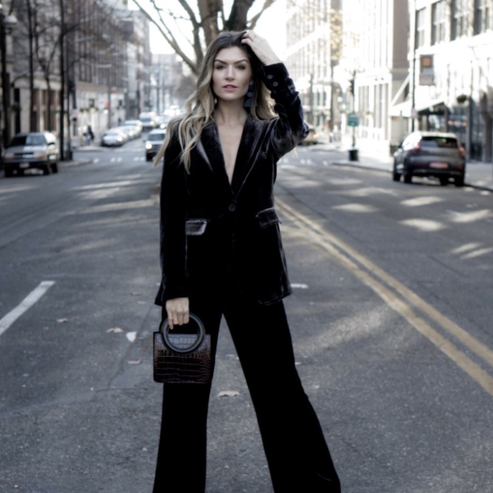 NWT Zara Oversized Velvet Blazer - Picture 9 of 9
